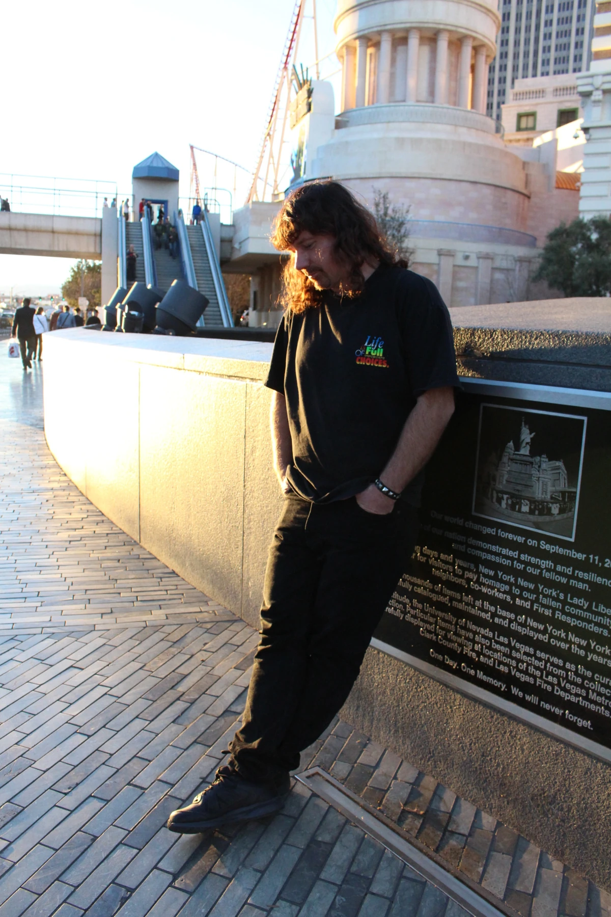 Roger Mitchem standing in the late afternoon sun